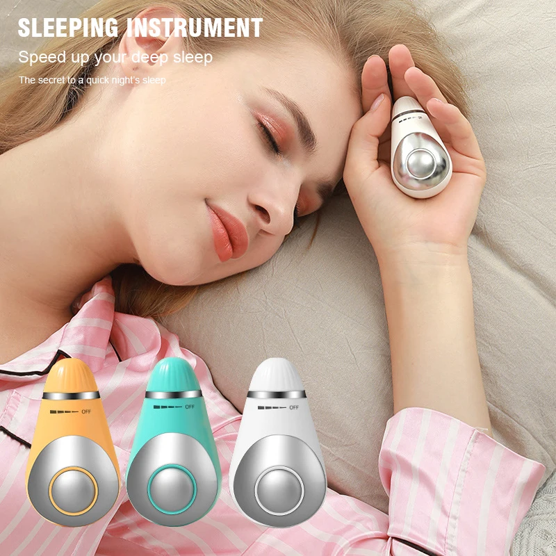 Sleep Aid Instrument Microcurrent Sleeping Handheld Pressure Relief Sleep Device Hypnosis Instrument Massager Relax USB Charging