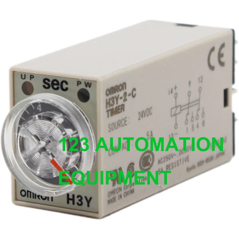 Authentic New Omron H3Y-2-C DC24V Time Relay 1/5/10/30/60sec 3min   24VDC