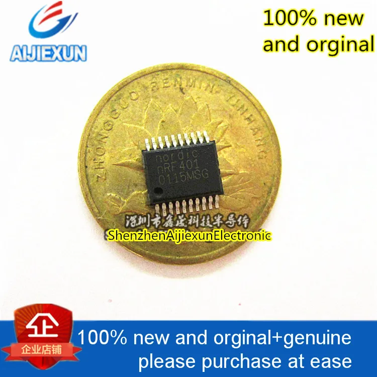 2pcs 100% new and orginal NRF401 SSOP Wireless transceiver chip  Voltage range 2.7V-5V large stock