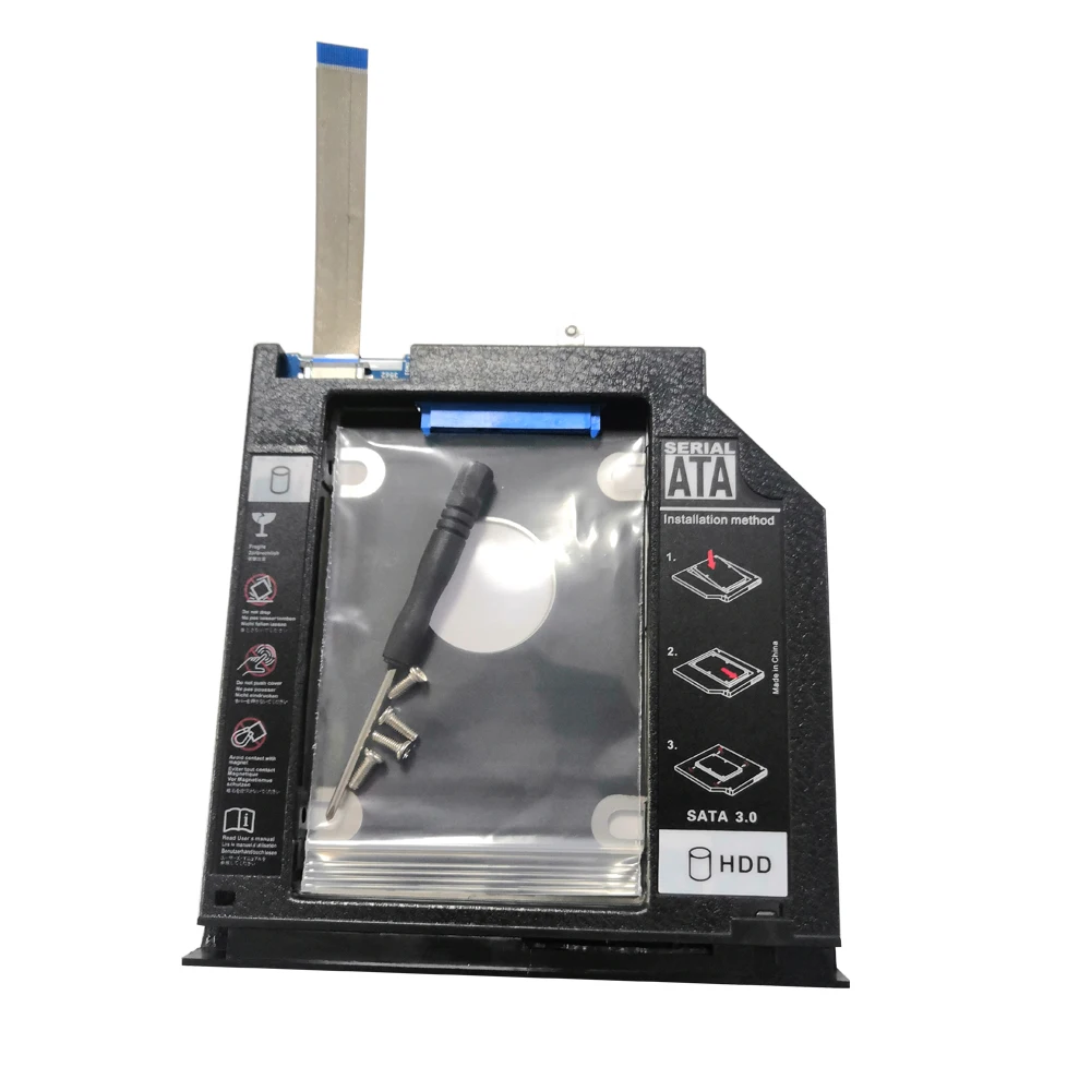 2ND SSD HDD Bracket Caddy for 3467 3468 3478 3562 3567 3568 3576 3578 2nd second Hard Drive Caddy Cover with Screws 9.5MM New