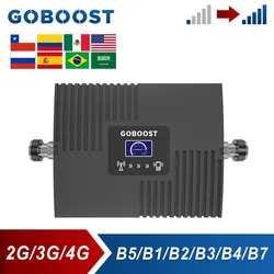 GOBOOST Cellular Amplifier 2G CDMA  850 3G UMTS 2100 4G LTE AWS 1700 DCS 1800 1900 2600 MHz Signal Booster Mobile Repeater