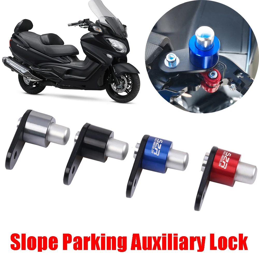 For SUZUKI Burgman 650 125 400 AN650 AN125 AN400 Accessories Motorcycle Brake Lever Ramp Slope Parking Brake Stop Auxiliary Lock