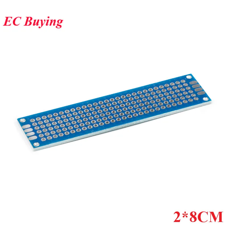 Double Sided Protoboard Breadboard Universal PCB Circuit Board Blue 2*8cm 3*7cm 4*6cm 5*7cm 7*9cm 2.54mm Experiment Board