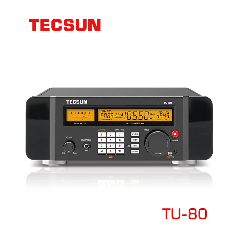 New product Desheng TU-80 HIFI FM broadcast audio tuner DSP signal processing 64~108MHz frequency 0.1MHz/0.01MHz tuning