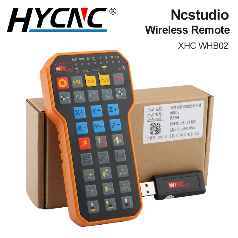 USB DSP Control Handle Ncstudio XHC WHB02 Wireless Remote Control Handle CNC Engraving And Cutting Machine CNC Router