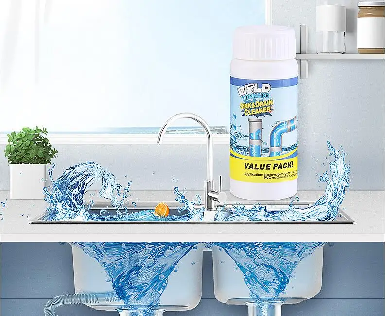 110g Drop Shipping Powerful Kitchen Pipe Dredging Agent Dredge Deodorant Toilet Sink Drain Cleaner Sewer Fast Cleaning Tools