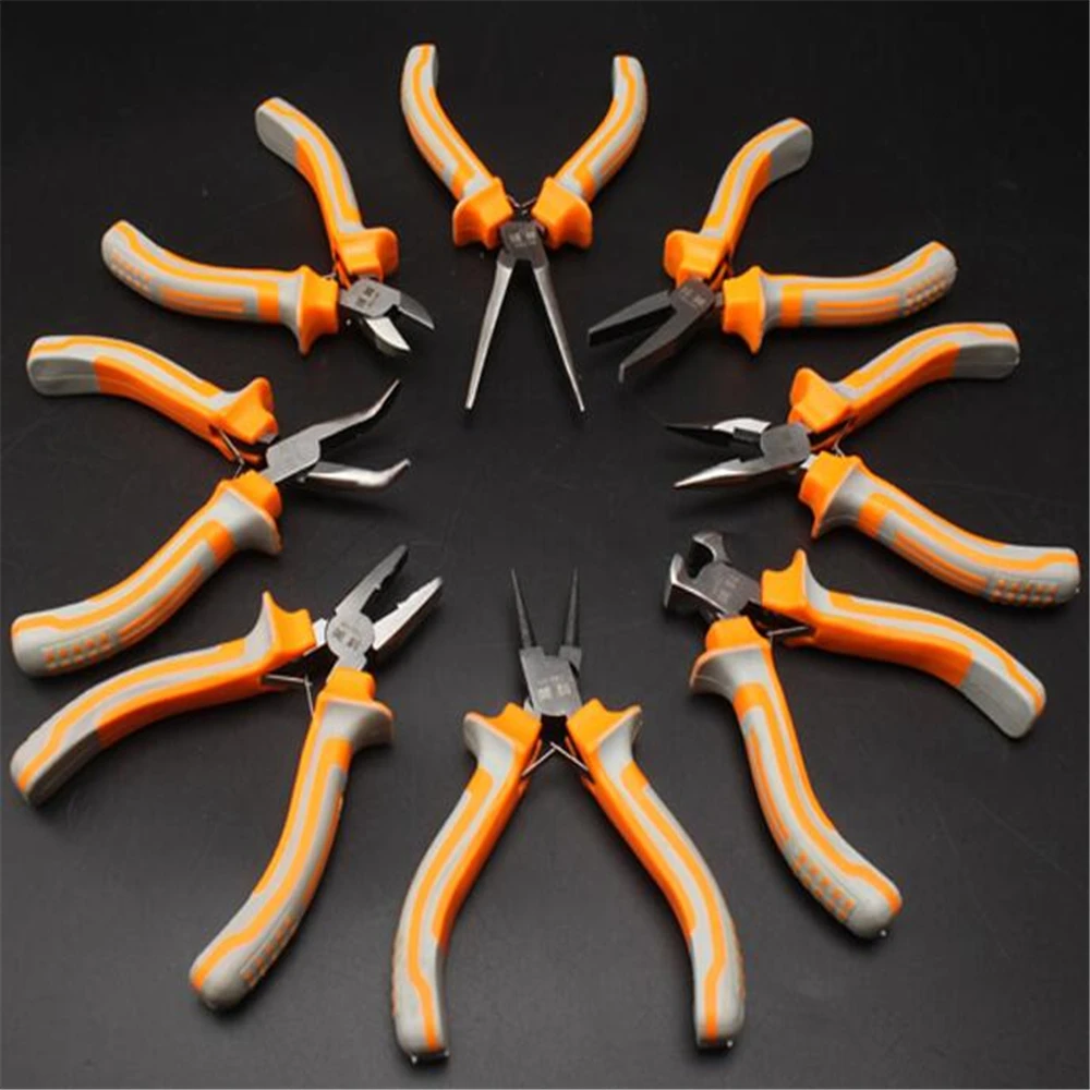 1set 1pcs 5 Inch Mini Needle Nose Pliers Multi-function Hand Lengthened Needle Nose Pliers Round Nose Pliers Hardware Tool