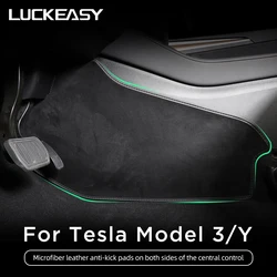 For Tesla Model 3 Model Y Car Central Control Side Defense Kick Pad Protective Foot Pad Interior Accessories Decoration Trim