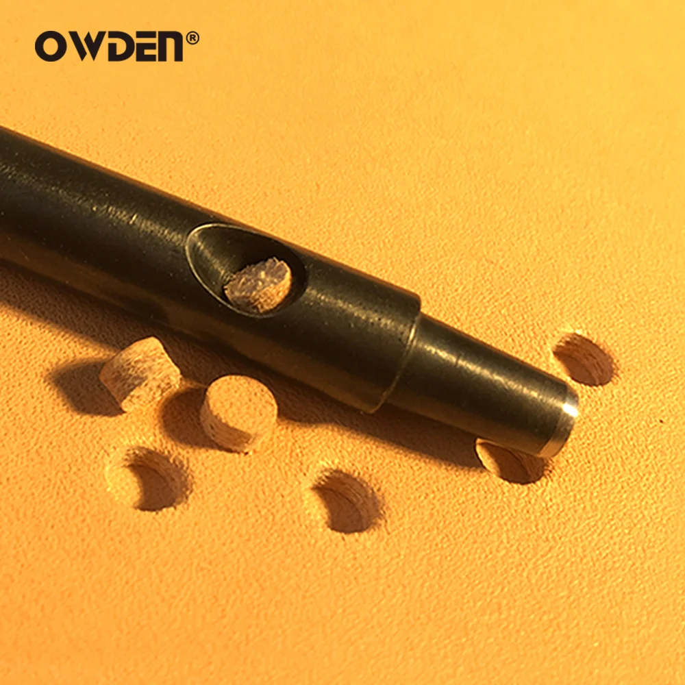 OWDEN Leather Hole Punch 1mm-12mm Sharp belt hole punch set leather craft belt hole punch leather hollow punch tools