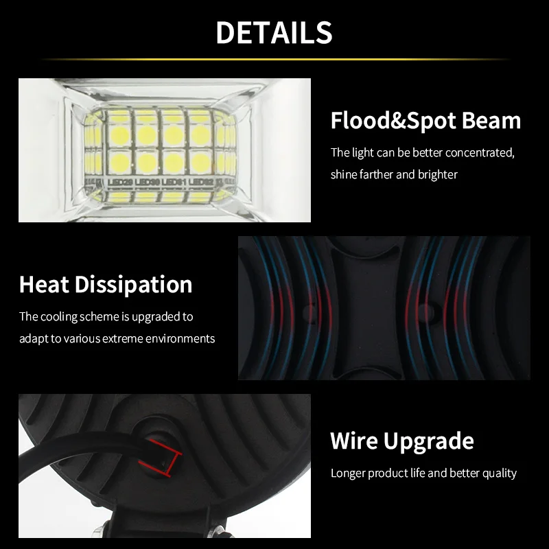 99W LED Bar Offroad 4X4 Spotlight 12V 24V Work Light Bar For Jeep Working Bar Offroad SUV ATV Tractor Boat Trucks Excavator