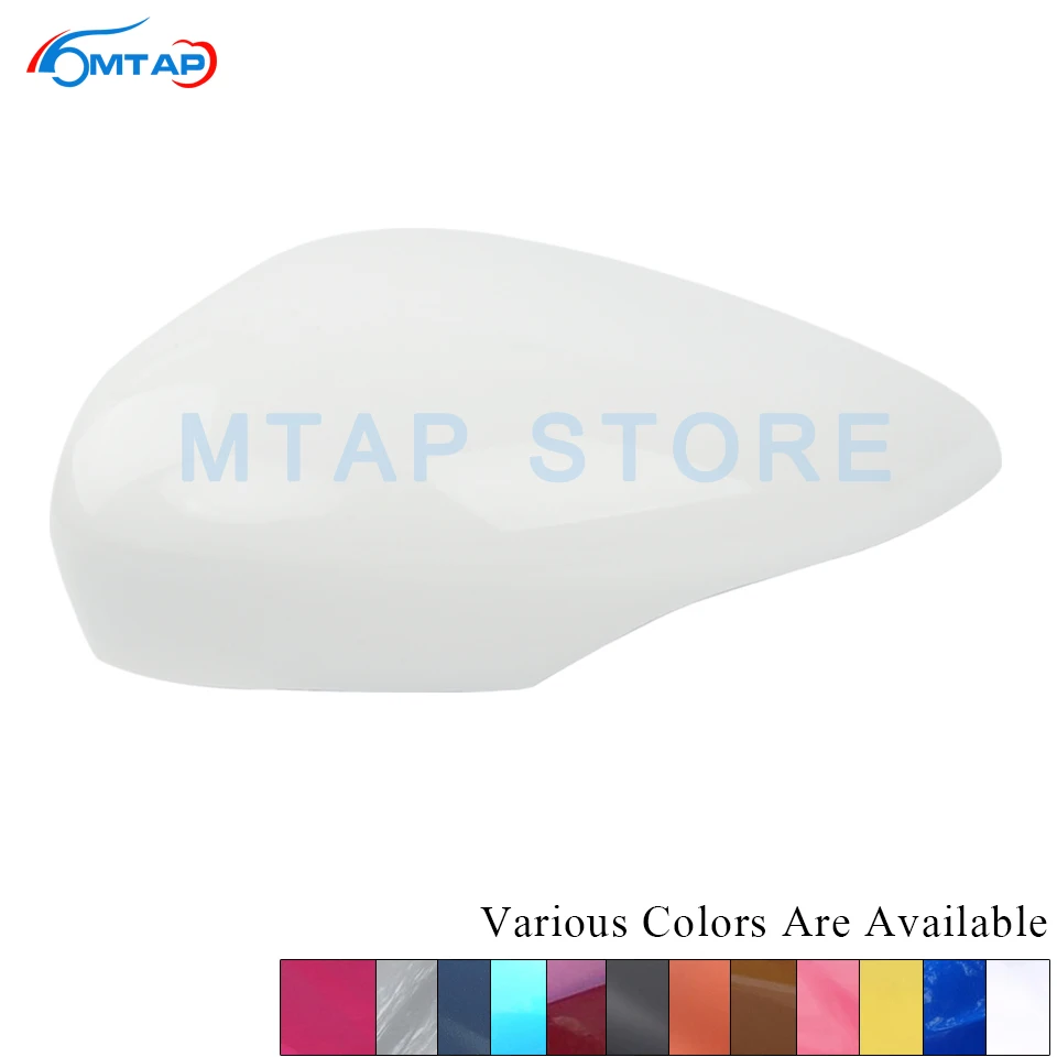 MTAP Outer Rearview Mirror Cover Shell With Lamp Type Paited White Red Blue Yellow Black Grey For FORD For Fiesta MK7 2008-2014