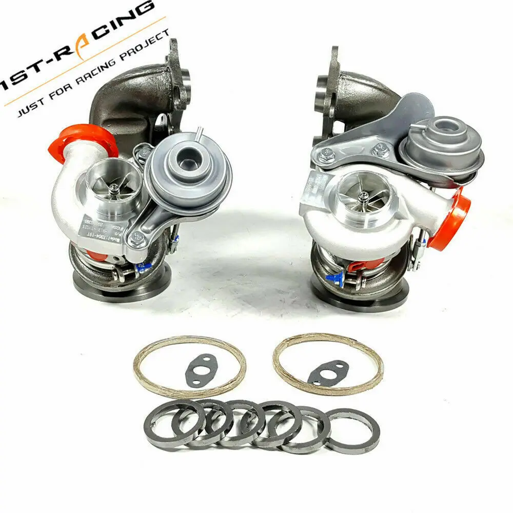 900HP Billet 6+6 TD04-19T Upgraded Twin Turbos  For BMW E90 E92 E93 135I 335i 335XI 535i Z4 N54B30 3.0L RHD