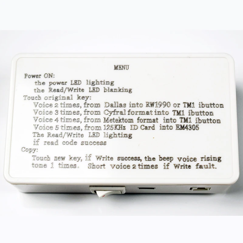 Duplicateur portable TM RW1990 TM1990 TM1990B ibuton 125Khz EM4305 T5577 EM4100, copieur RFID