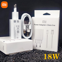 xiaomi charger original  EU 18W Quick Charger Adapter 3A Type C cable For Redmi 8 9 10 MI 9 SE MI6 A3 Redmi Note 7 8 Pro 9S