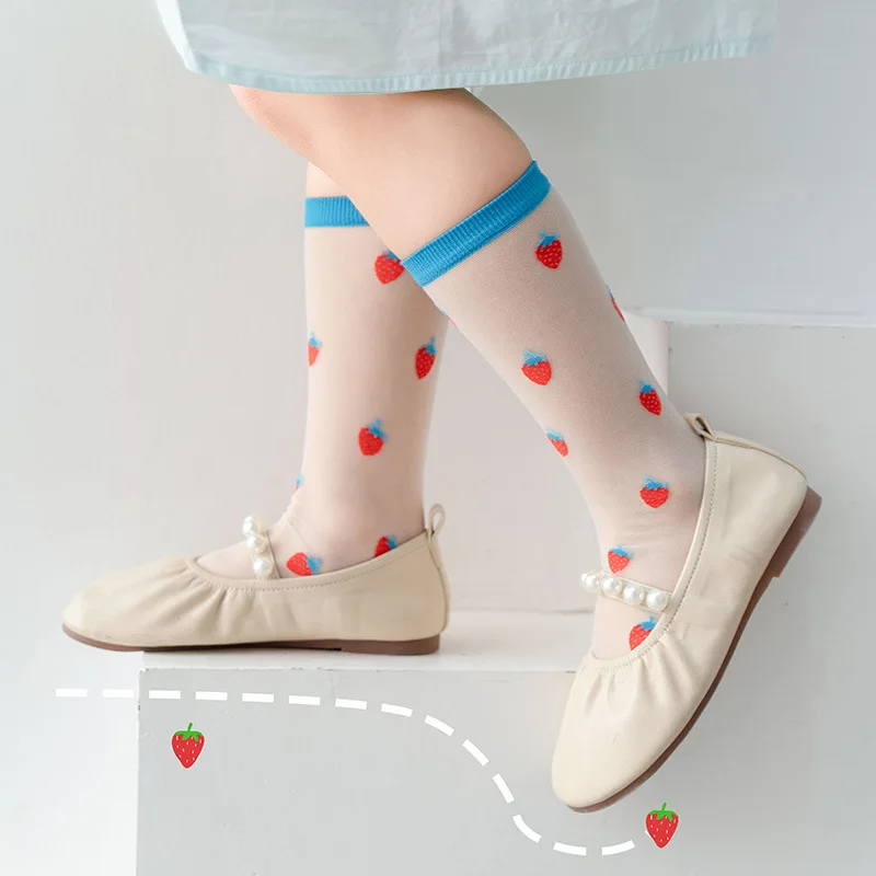 Baby Summer Mesh Yarn Infant Short Socks Cute Cartoon Toddler Kids Floor Baby Boy Girl Socks Ultra-thin Fashion Children's Socks