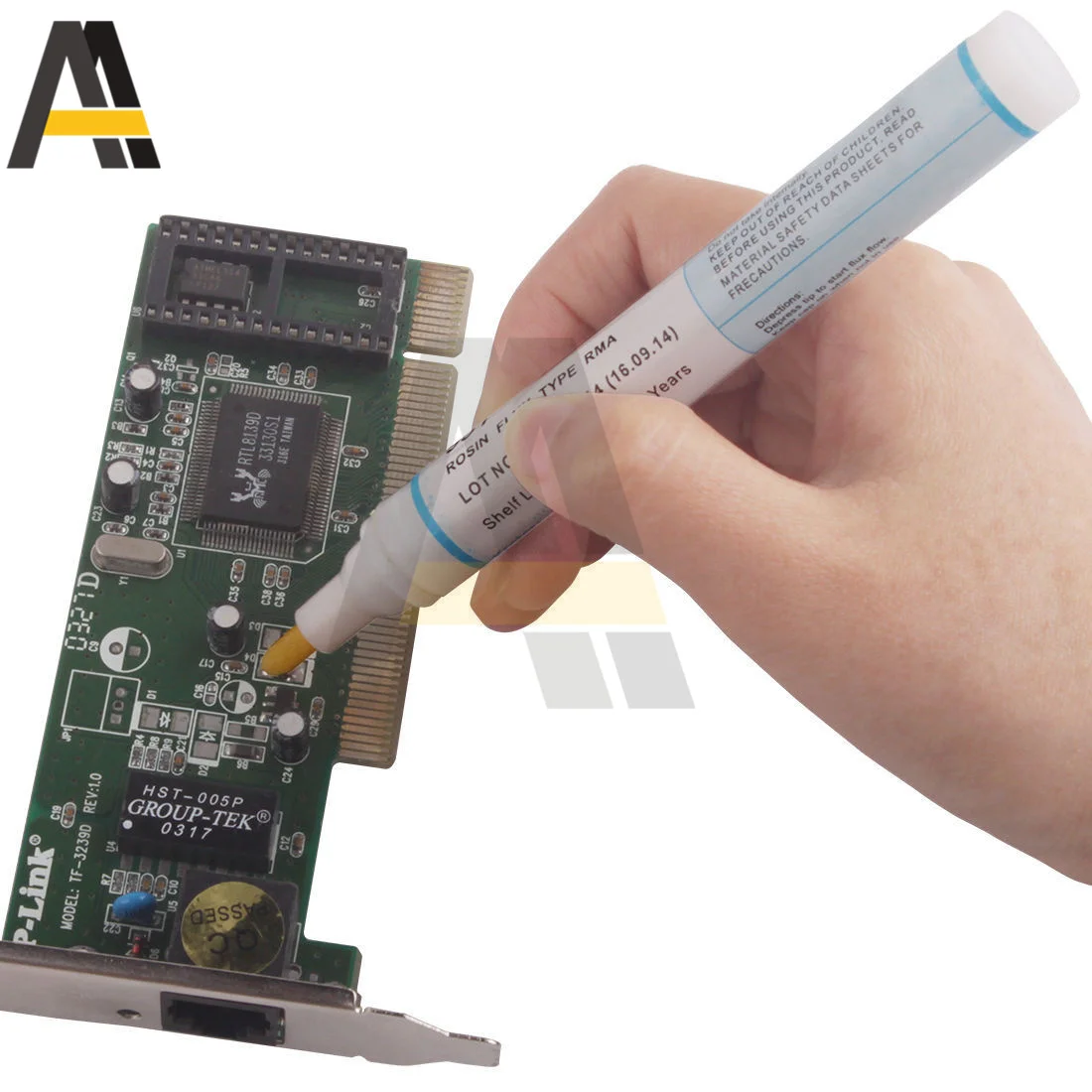Pluma de flujo de soldadura 951, pluma de soldadura sin limpieza de bajo contenido de sólidos para célula Solar y Fpc/pcb, capacidad de 10ml, sin limpieza, bricolaje