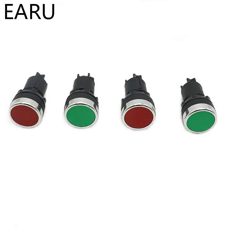 22mm Momentary Self-rest Electrical Push Button Switch Green Red 1NO 1NC 3 Pins Screws Terminals LA39J-11B Computer PC Power