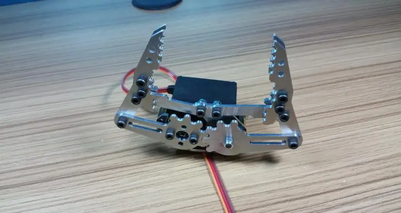 Srebrny metalowy chwytak ramienia robota Zestaw robota z zaciskiem ręcznym z serwomechanizmem MG996r do części zabawek Arduino DIY Project Stem