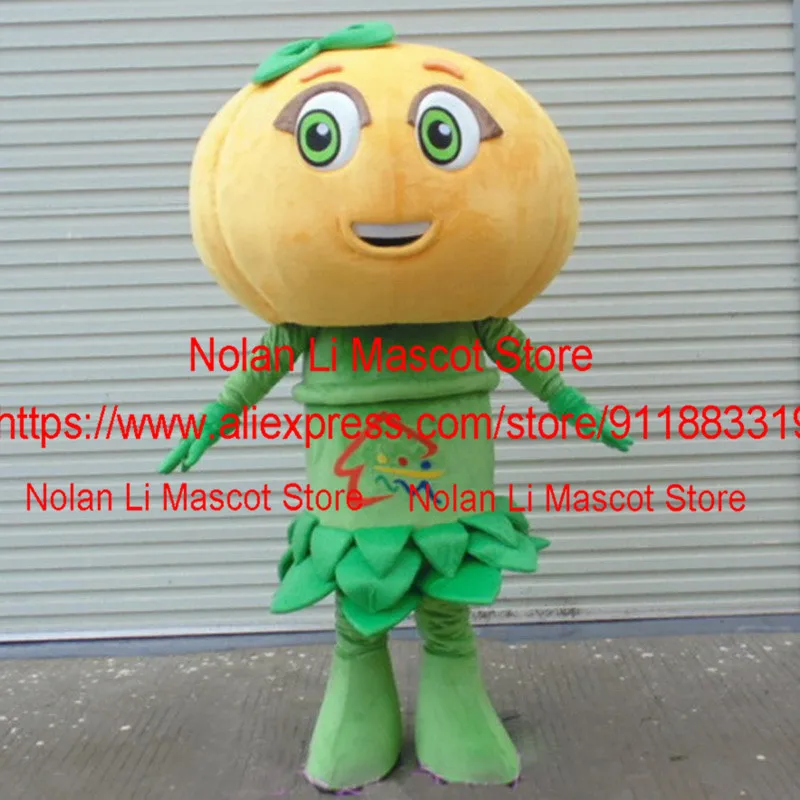 Hot Selling EVA Material Green Orange Pumpkin Mascot Costume Crayon Cartoon Set Birthday Party Role-Playing Gift 935