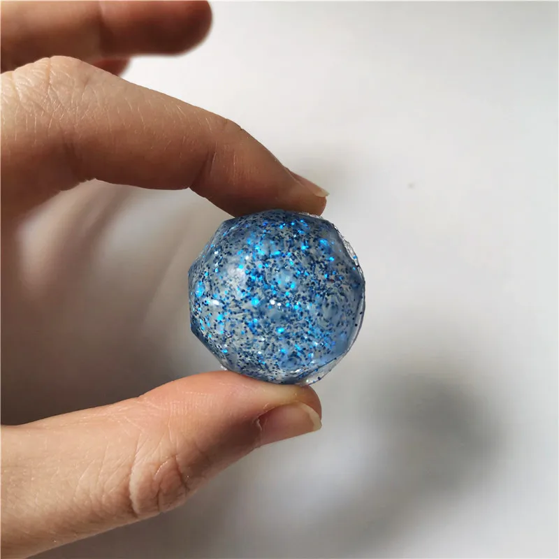 Bolas de rebote de goma de diamante para niños, salto hinchable flotante, malabares, juegos deportivos al aire libre, bolas de juguete para niños y bebés, 3CM, 10 piezas