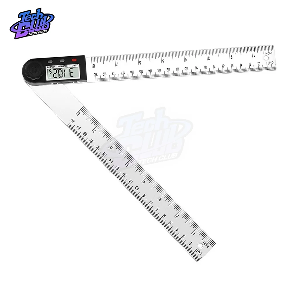 Digital Protractor Angle Ruler 200mm 8inch Angle Finder Meter 360 Degree Goniometer Inclinometer Measuring Tool Accessories