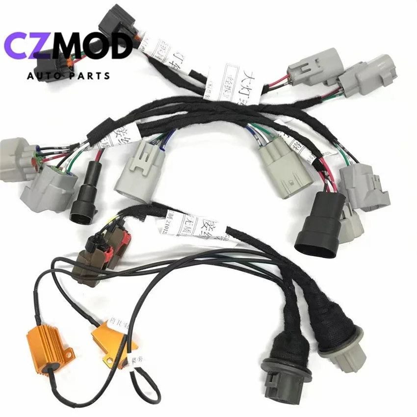 CZMOD Car Headlight Modification Upgrade Special Wiring Adapter Harness Cable For 2019-2021 Toyot-a Corolla From Halogen To LED