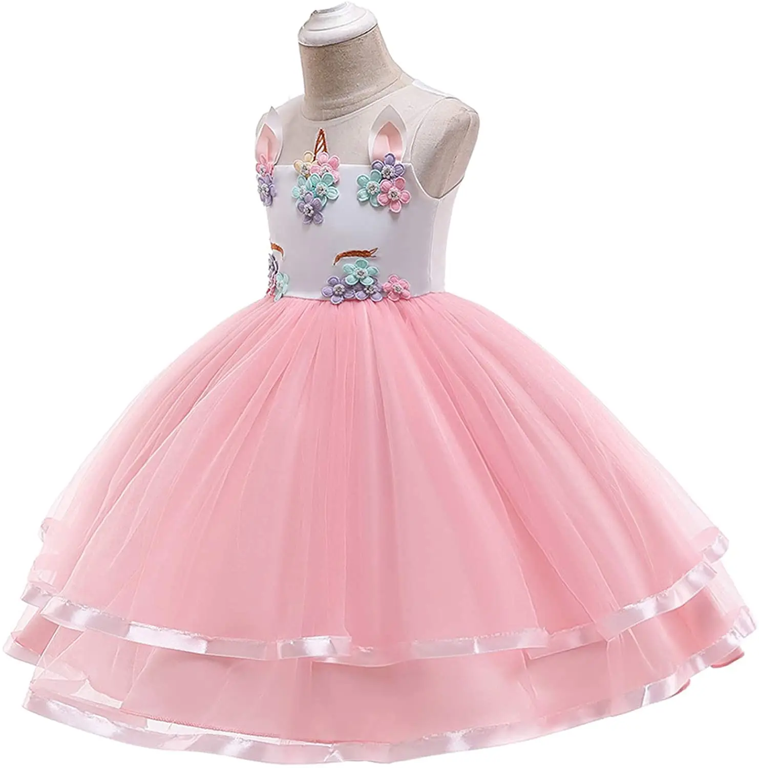 Summer Dresses Girls Ball Gown Unicorn menina Costume Kid Princess Dress Vestido Children's Birthday Party Sukienki