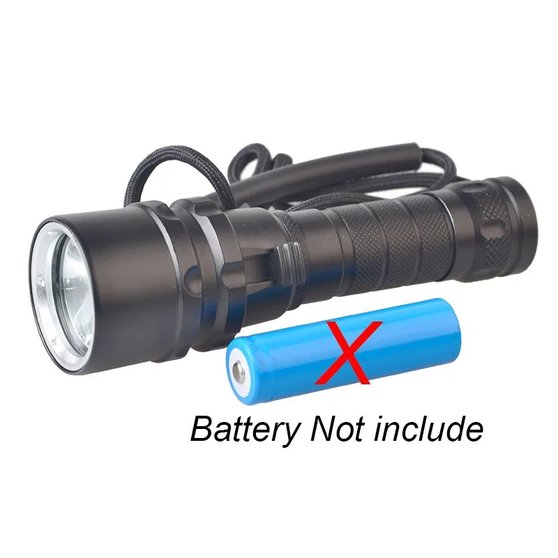 TMWT High Brightness XML-T6 10W 2000lm Professional T6 LED Diving lights Waterproof Underwater 50-80 meters Diving Flashlight