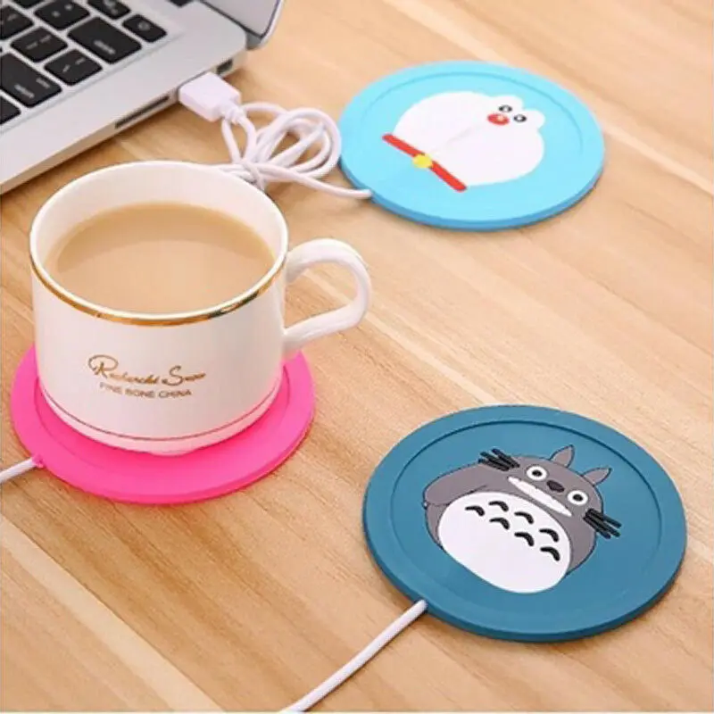 Newest Hot Useful USB Power Suply Office Tea Coffee Cup Mug Cartoon Heating Mat Warmer Pad Electric Insulation Coaster