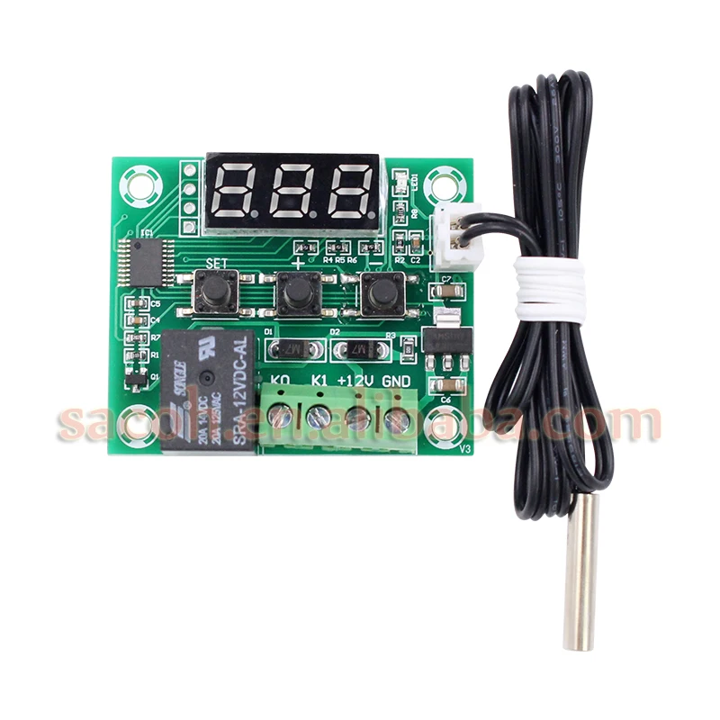 5PCS/lot New OriginaI W1209 module Thermostat High precision Temperature controller 12V with Digital display