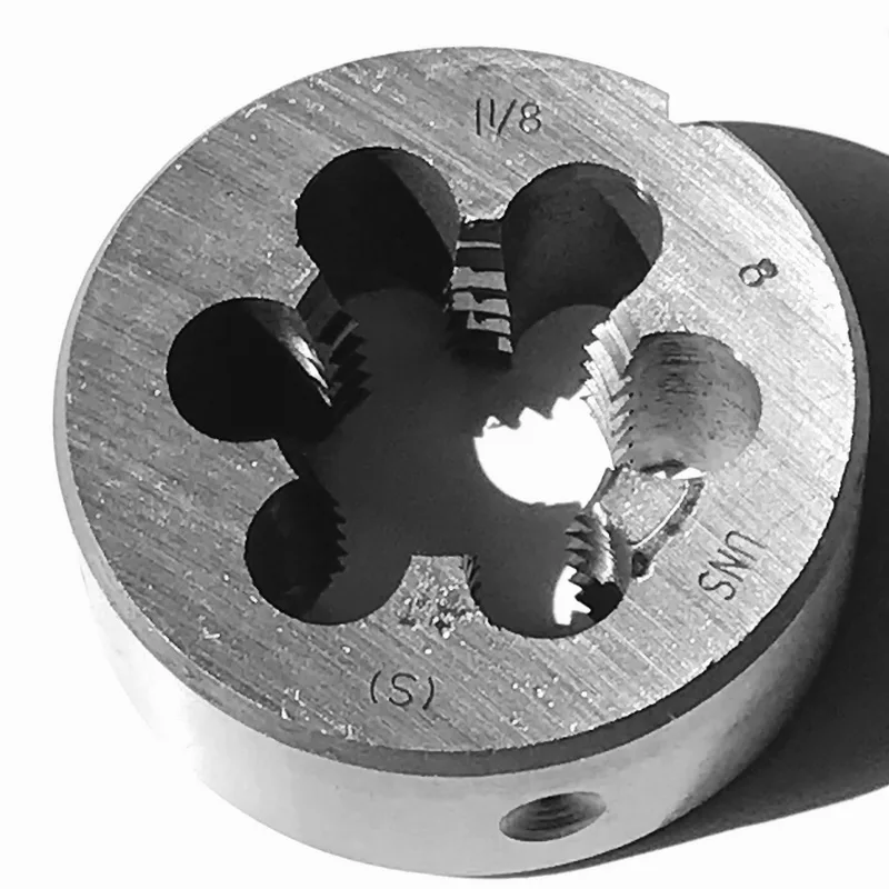 

Free Shipping 9Sicr Steel Made American Sandard 1-1/8"-7/8/10/12/14/16/18/20/24/28 TPI Manual Die for Hand Threading Metal Work