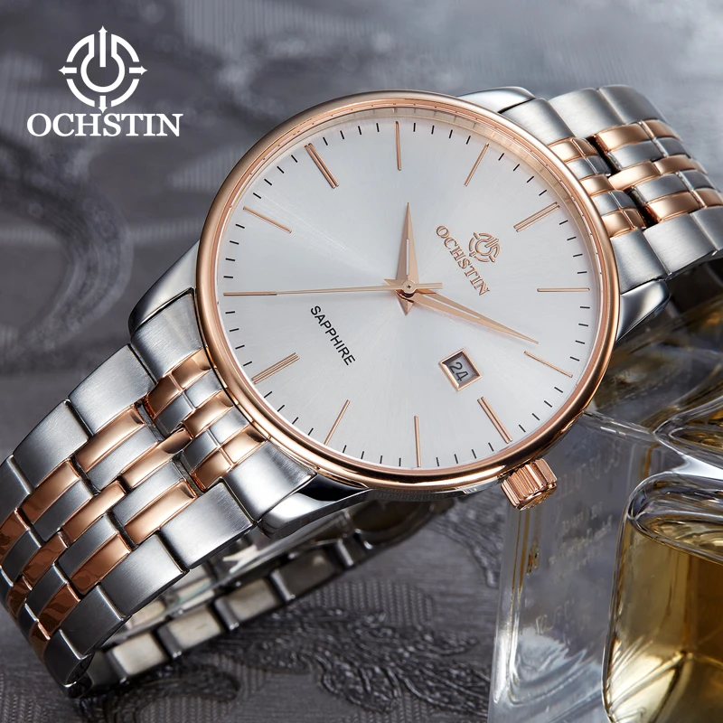 OCHSTIN-Reloj de pulsera de cuarzo para hombre y mujer, cronógrafo de lujo, informal, a la moda, resistente al agua, para parejas