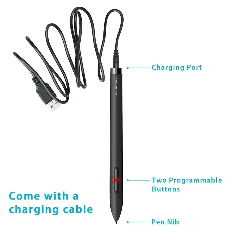 PEN80 Rechargeable Graphic Tablets Digital Stylus Touch Pen P80 for Huion 420 H420 H610 K58 1060 Plus 680S