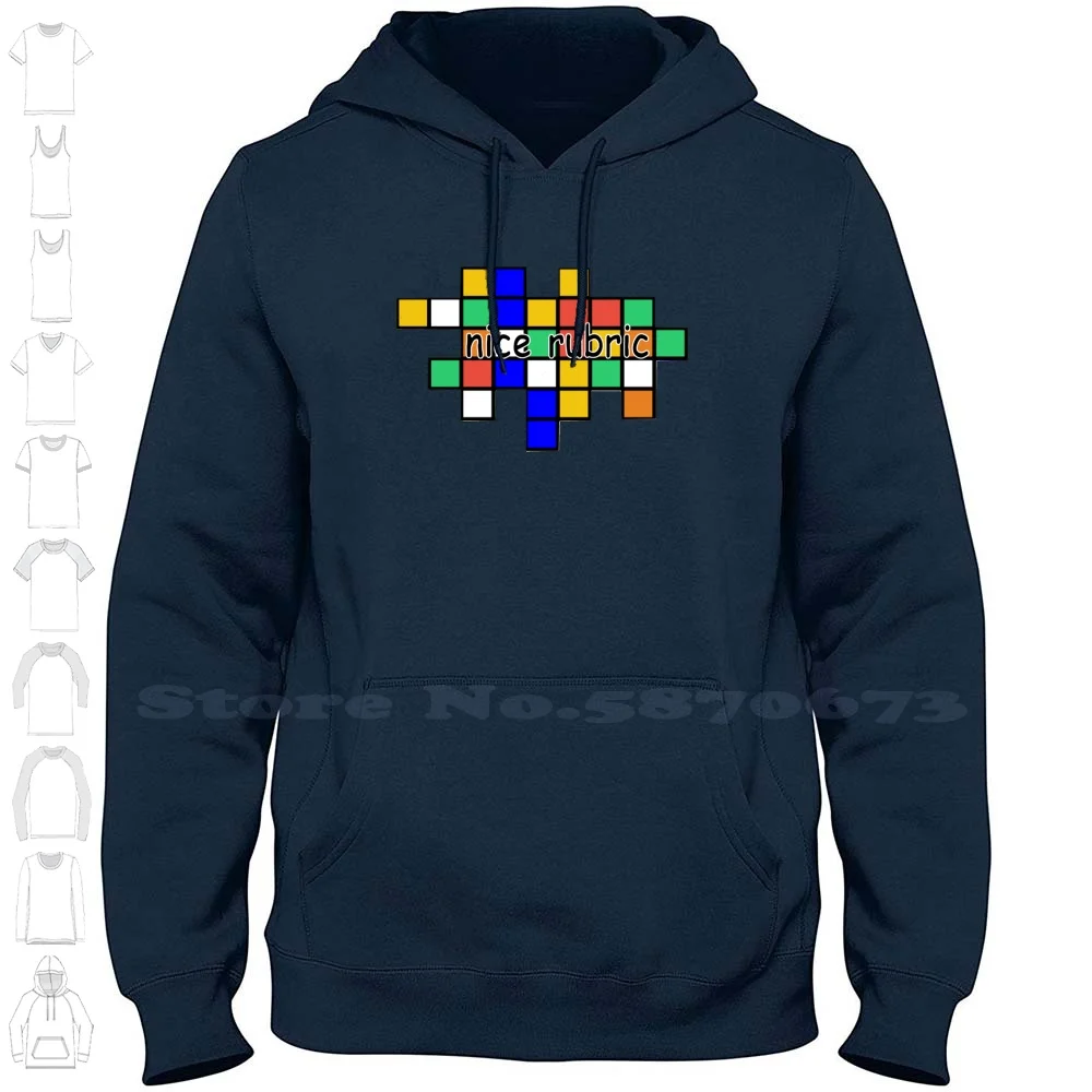 Nice Rubric Stuff 100% Cotton Hoodie T-Shirt Cubing Cube Nice Rubric Meme Fun Stuff