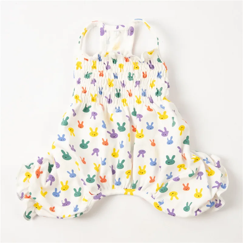 Pets Products Supplies Clothes Cute Rabbit Pattern Jumpsuit For Small Puppy Dogs