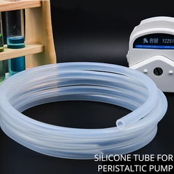 1 Meter Platinum Cured Silicone Tubing for Peristaltic Pump Hose Food Grade MultiSize Silicon Tube Optional Three-stop Microbore