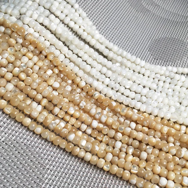 Naturalne koraliki z muszli Okrągłe luźne koraliki z masy perłowej Koraliki izolacyjne do tworzenia biżuterii DIY do bransoletek Akcesoria naszyjnikowe