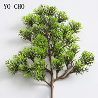 Simulation plant 35cm Artificial Pine Branch Fake Pine Needle home decorative bonsai plastic pine branch artificial Thuja branch