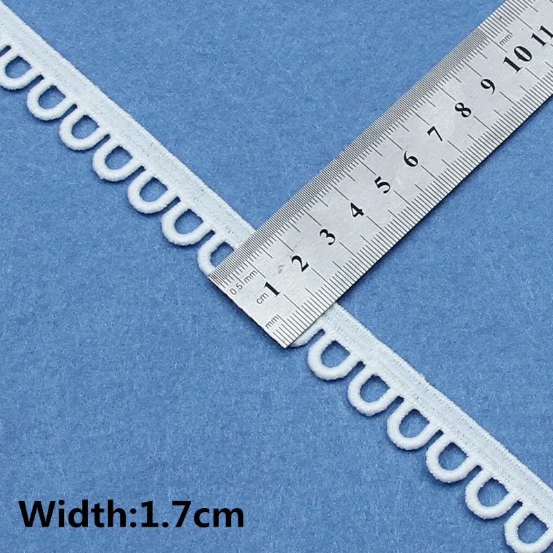 White Embroidered Lace Trim for DIY Crafts