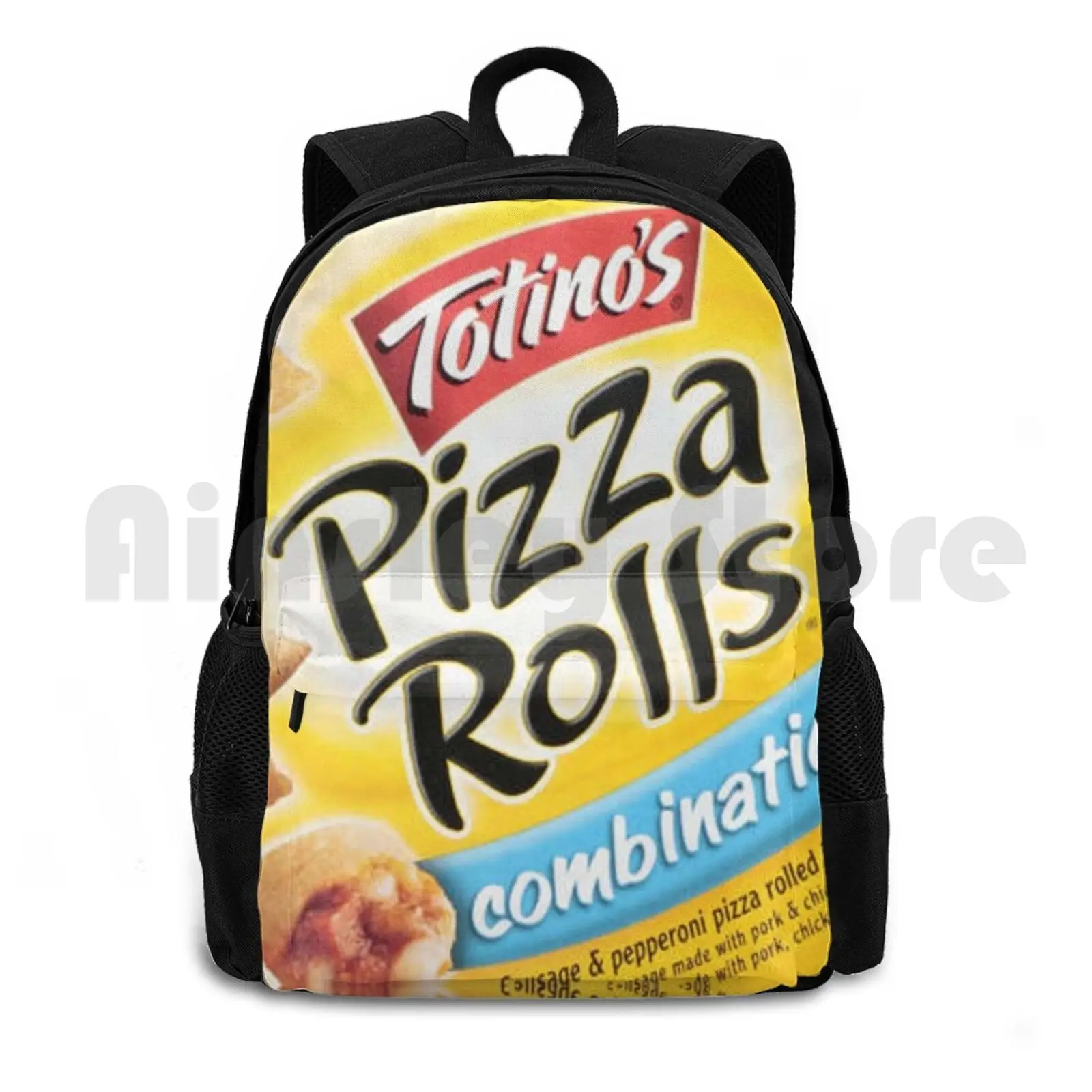 

Pizza Rolls Outdoor Hiking Backpack Riding Climbing Sports Bag Pizza Rolls Food Real Food Pizza Snack