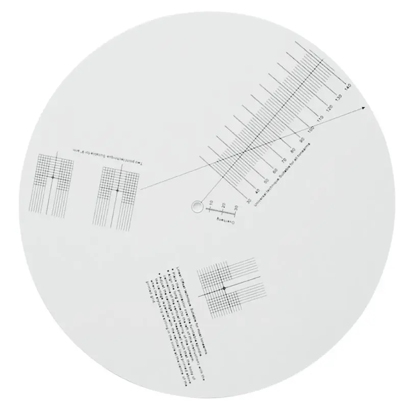

New Anti-sliding LP Vinyl Record Pickup Calibration Plate Distance Gauge Protractor Adjustment Tool Ruler for Turntable Accessor