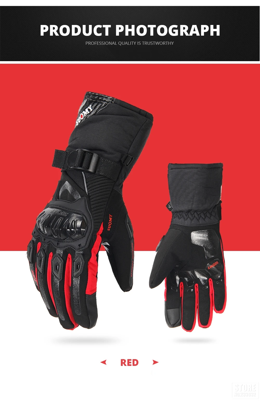 Motorrad Handschuhe Winddicht Wasserdicht Guantes Moto Männer Motorrad Reiten Handschuhe Touchscreen Moto Motocross Handschuhe Winter – Detail 18