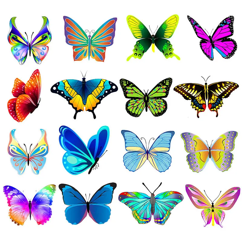 

50Pcs Cartoon Children Adhesive Stationery Sticker Kids Colorful Butterfly Graffiti Scrapbook Phone Laptop DIY Decoration Decals