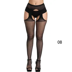 Thin Pantyhose Women Sexy Solid Fishnet Tights Clothes For Women Stockings Black Mesh Tights Lace Sexy Lingerie