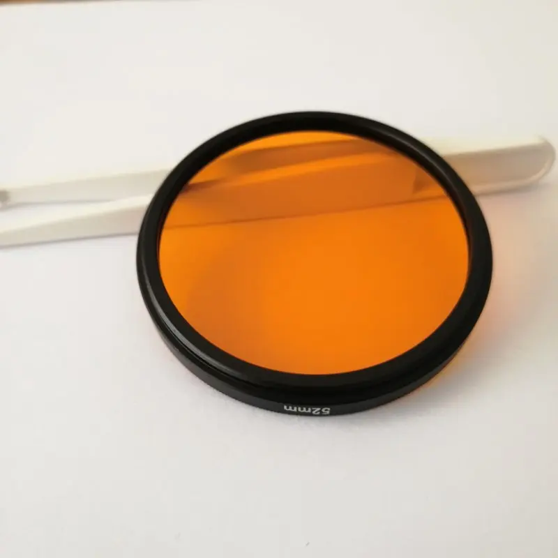 550nm IR Infrared Long Pass Filter Orange Optical Glass  CB550  GG550 for camera photography