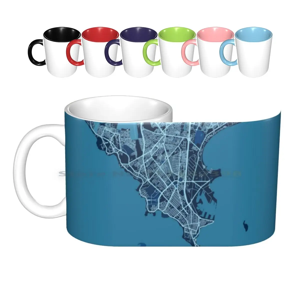 Midnight City Map Of Senegal West Africa Ceramic Mugs Coffee Cups Milk Tea Mug Senegal West Africa Senegal Map Map Of Senegal