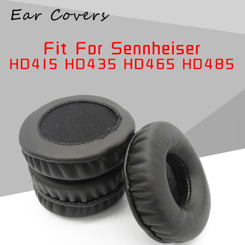 Ear Pads For Sennheiser Earpads HD415 HD435 HD465 HD485 Headphone Replacement Headset Ear Pad PU Leather Sponge Foam