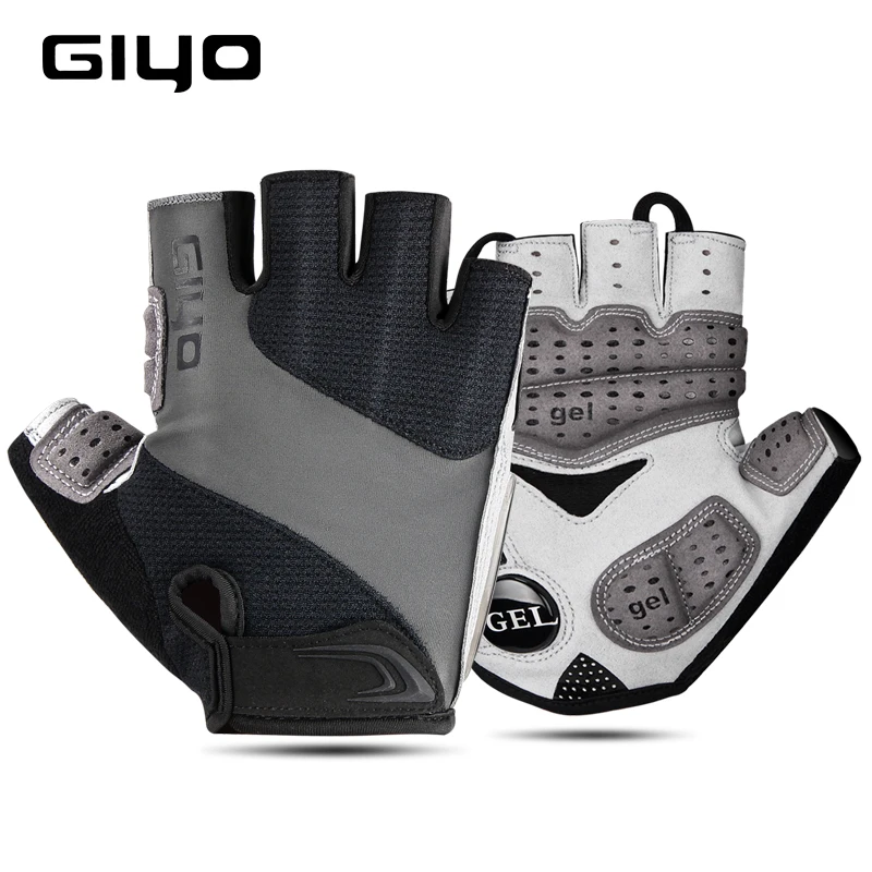 GIYO Bicycle Gloves Half Finger Outdoor Gloves For Men Women Extra Gel Pad Breathable MTB Road Racing Riding Cycling Gloves DH