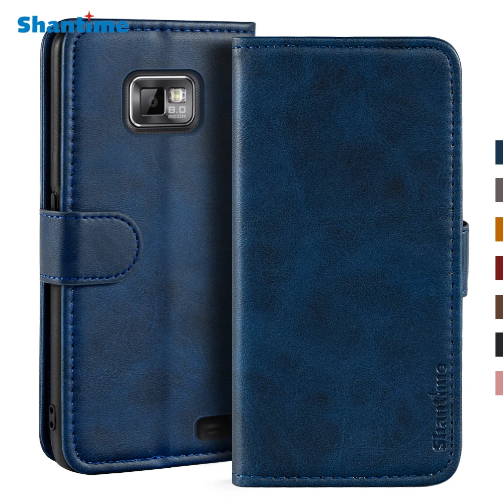 Case For Samsung Galaxy S2 i9100 Case Magnetic Wallet Leather Cover For Samsung Galaxy S2 i9100 Stand Coque Phone Cases