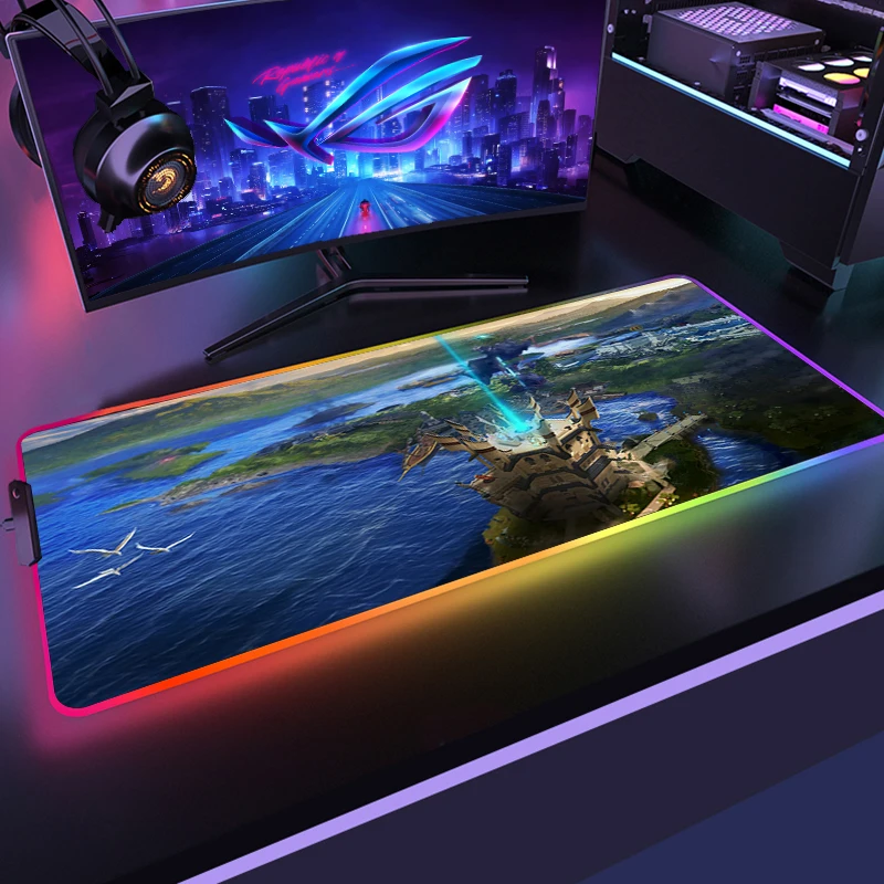 Large RGB Mouse Pad xxl Gaming Mousepad LED Mause Pad Gamer Copy Runescape Mouse Carpet Big Mause Pad Desk Pad Mat with Backlit